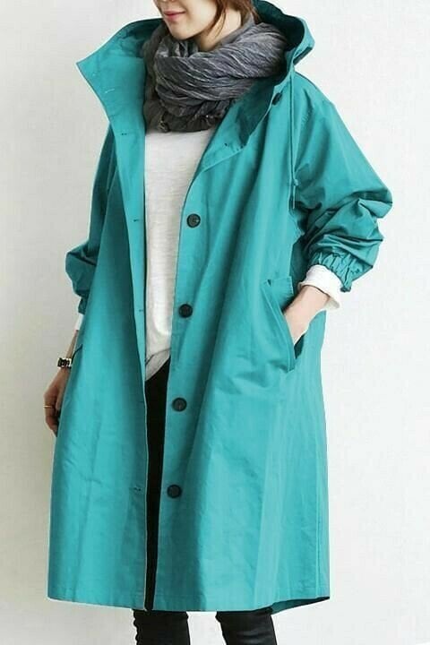 Lichtgewicht waterafstotend windjack voor de herfst met oversized pasvorm – Dames