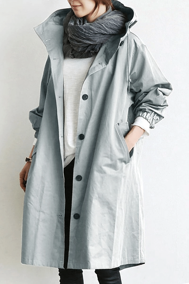 Lichtgewicht waterafstotend windjack voor de herfst met oversized pasvorm – Dames