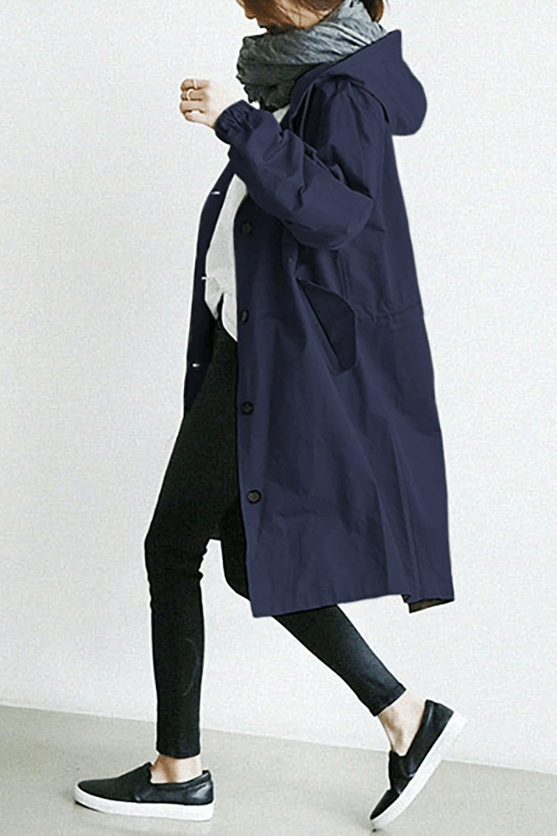 Lichtgewicht waterafstotend windjack voor de herfst met oversized pasvorm – Dames