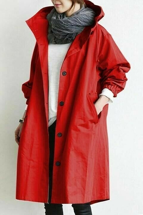 Lichtgewicht waterafstotend windjack voor de herfst met oversized pasvorm – Dames
